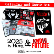 2025 Emily Calendar & kNOw FUTURE Comic Book Set