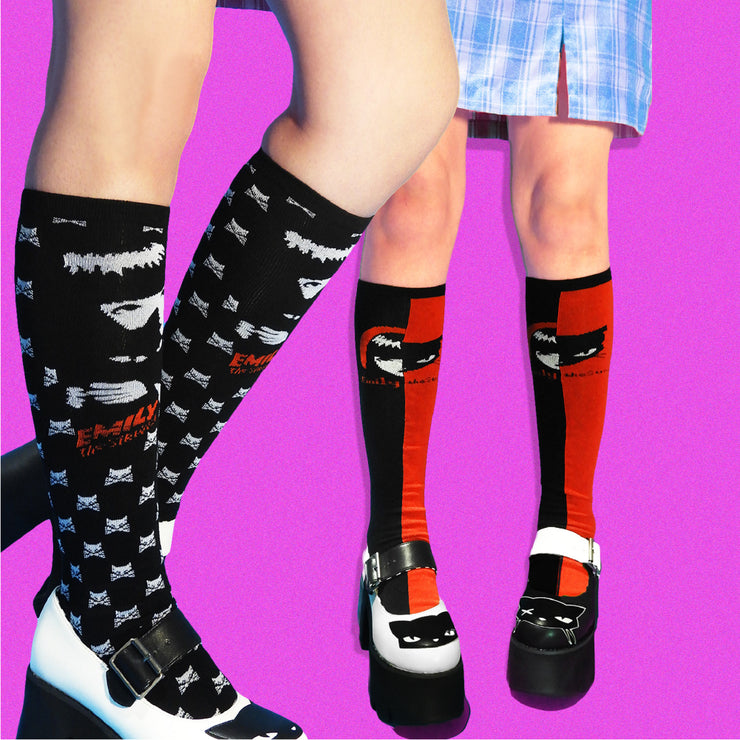 Split Purrsinality Whispers 2 Pair Knee-High Socks