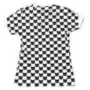 Kitty Chex Double-Sided Women's Fitted Tee